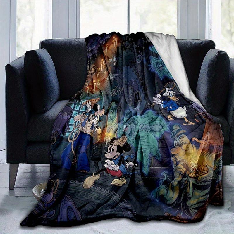 1pc, Disney Characters In a Haunted Mansion Home Decor Gift Set Featuring Cozy Flannel Blankets for Bedroom, Living Room, Travel, Camping, Car