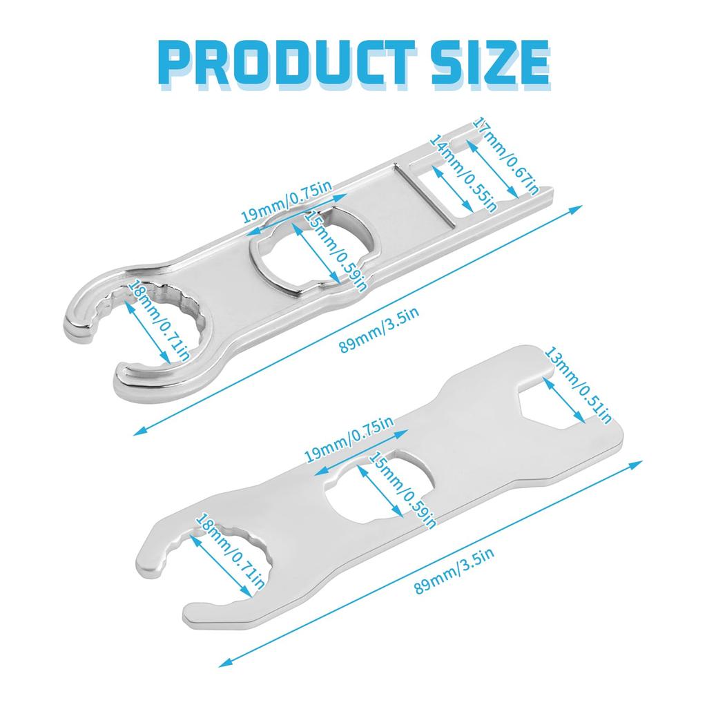 Solar Connector Metal Spanner Wrench Solar Connector Tool Metal Spanner Wrench Assembly for Solar Panel Cable System