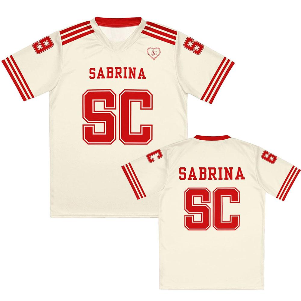 Sabrina Carpenter Trikot Tops Kleidung Streetwear Kurzarm Locker Lässig T-Shirt 3D Druck Kleidung T-Shirts