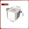 Deep square small hotpot shank pot spicy grade dedicated stainless steel alcohol stove China small hot pot marmite de cuisine