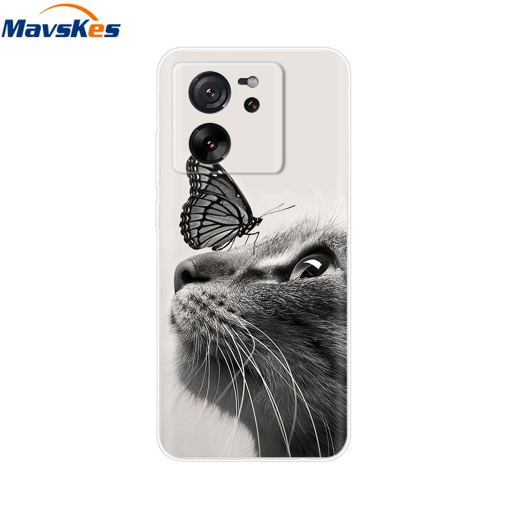 Clear Silicone Case For Xiaomi 13T Pro Back Cover For Xiaomi 13T Case Soft TPU Bumper Protective Phone Cases Mi13T Fundas Coque