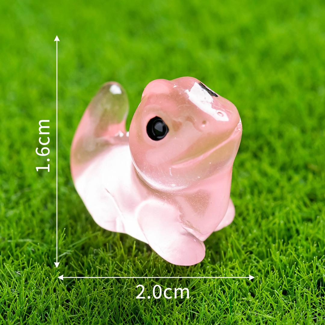 

Микропейзаж мультяшный милый светящийся в темноте маленький ящерица животное украшение своими руками декоративные аксессуары настольные смоляные украшения Luminous Lizard 10pcs красный