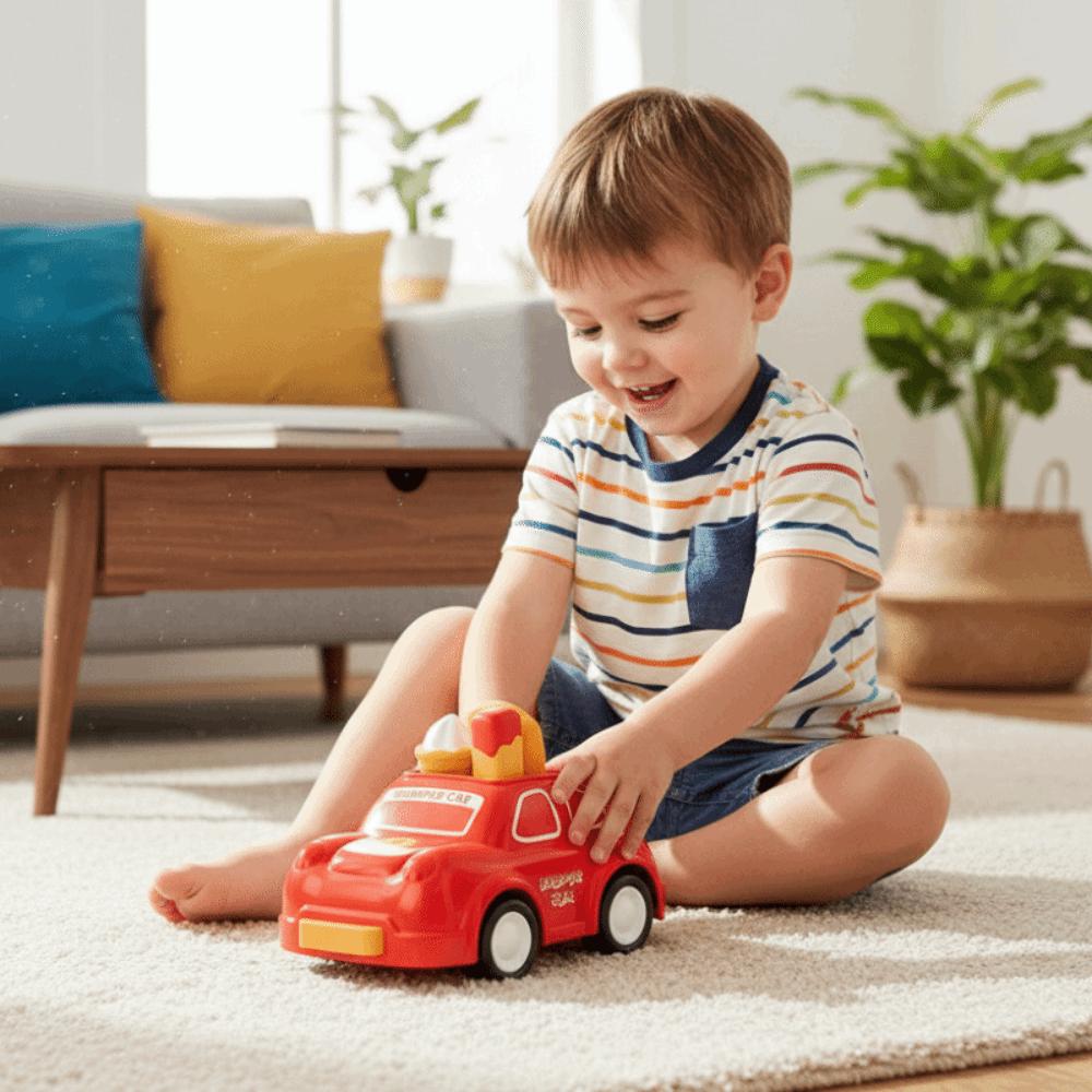 Cartoon Design Pull Back Simulation Car Toy Metal Pull Back Pull Back Cars Model Christmas Gift