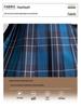 Women's Blue Plaid A-Line High Waist Pleated Skirt - College Style, Plus Size, Short Length for Spring & Autumn