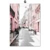 Paris Turm Pfingstrose Marokko Tür Sexy Mädchen Wand Kunst Leinwand Malerei Nordic Poster Und Drucke Wand Bilder Für Wohnzimmer decor