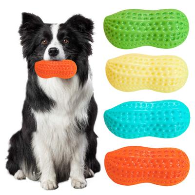 Jouet de dentition en forme d'arachide pour chien, résistant aux morsures, sûr, sans odeur, nettoyage des dents, divertissement Indestructible