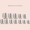 24PCS Artificial Nail Winter Snowflake Bows Design Artificial Nail For Professional Daily Use Manicure Fingernails
