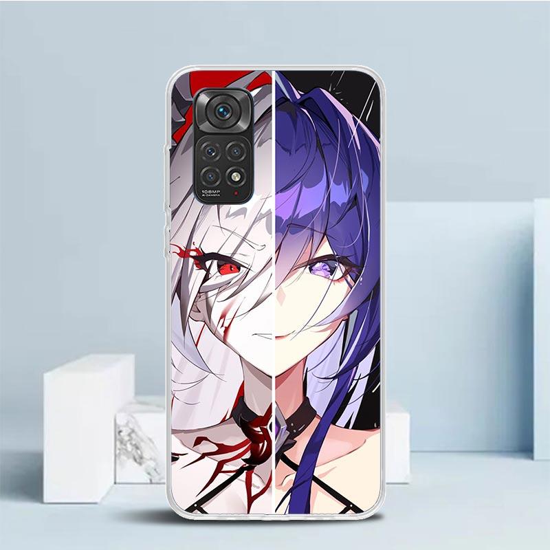

Чехол для телефона Honkai Star Rail Ахерон для Xiaomi Redmi Note 15 14 14S 13 12S 12 Pro Plus 11S 11 11T 11E 10S 10 + Мягкая задняя крышка из ТПУ Note 12 Pro Plus