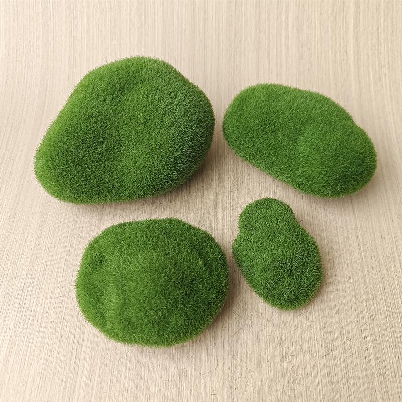 5/10PCS Fake Green Moss Stone Artificial Foam Moss Rocks Micro Landscape DIY Crafts For Home Garden Flower Pot Decoration Stone