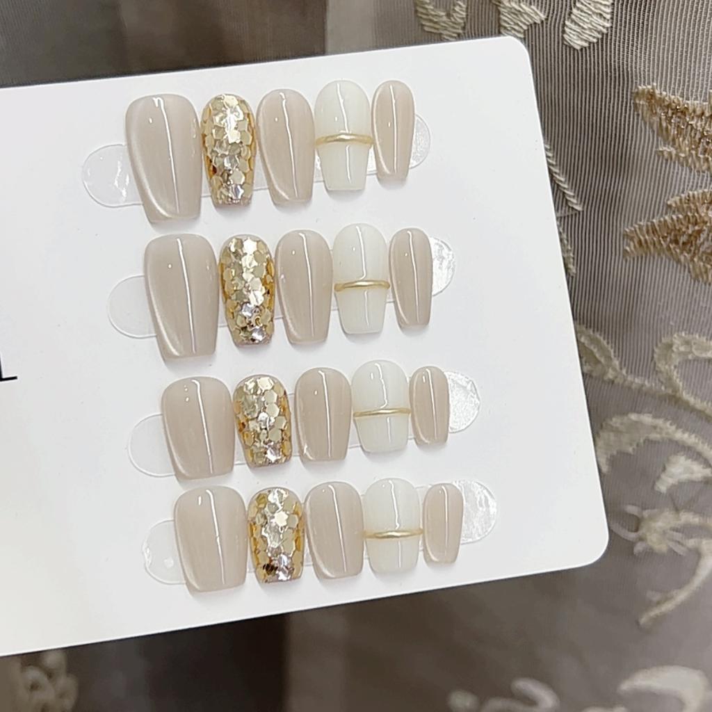 Pure Hand-made Phototherapy Wears Nail-eye Milk Fufu Finished Product Using Nail Art Patch