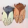 MyRytanda Summer Cicada Plush Backpacks Kawaii Soft Bags Cute School Bags Children Birthday Gifts
