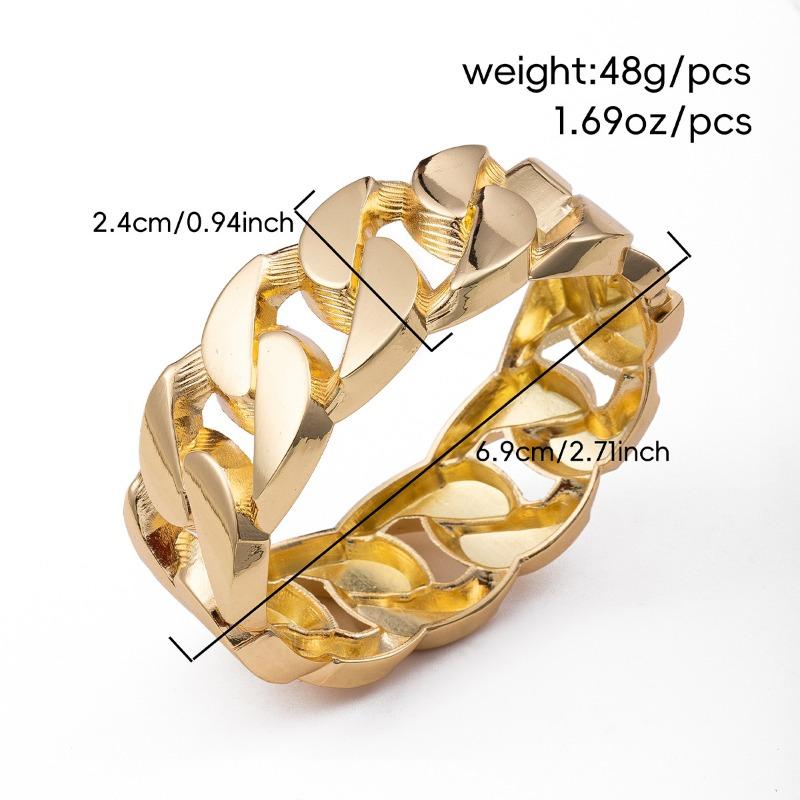 Jewelry Metal Wind Twist Bracelet Round Irregular Combined Electroplating Bracelet Exaggerated Wide Edition Hand