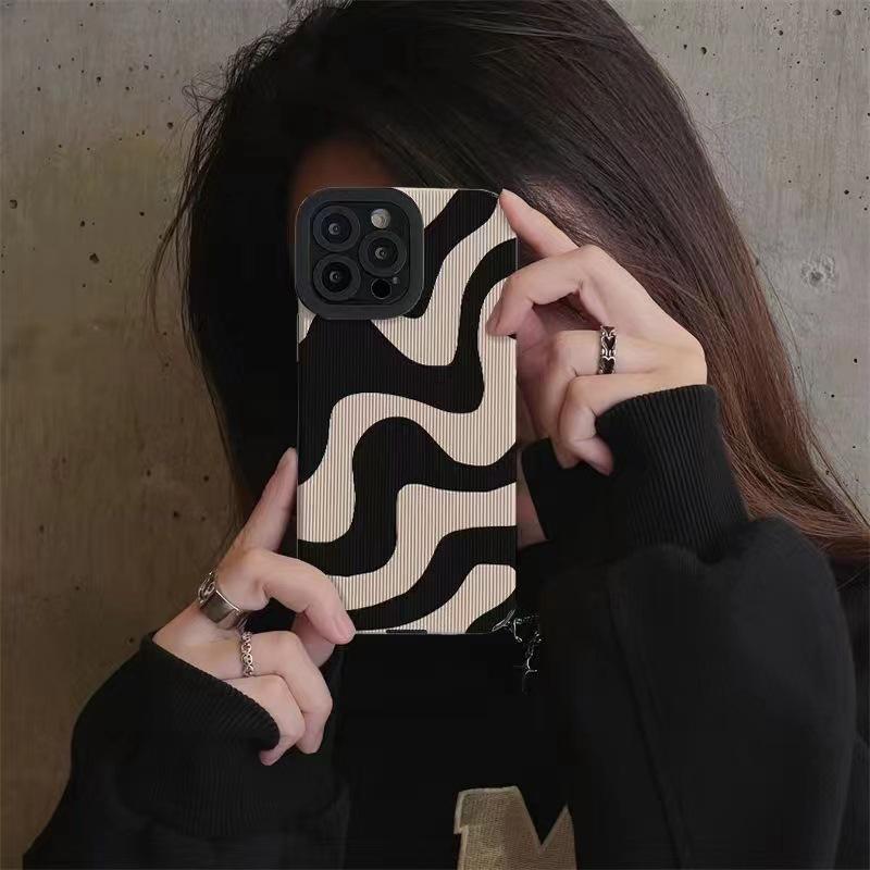 Zebra Stripe Soft Phone Case for iPhone 6/XR/XS/11/12/13/14 Pro Max
