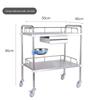 Stainless Steel Mobile Instrument Cart for Beauty Salon and Oral Care