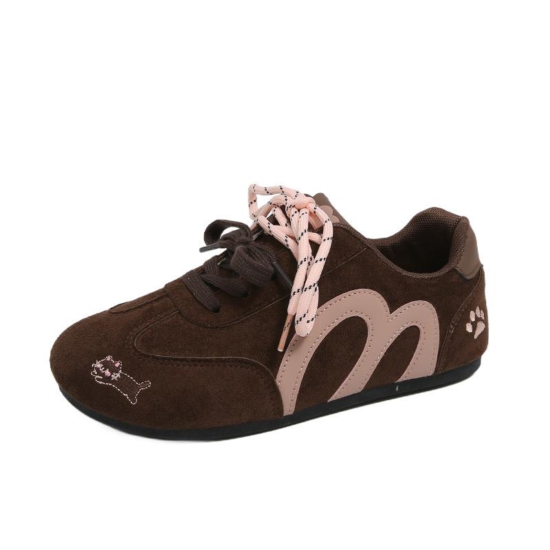 ins tide Korean version of the new Forrest Gump shoes for women, autumn embroidery student sports breathable casual thick sole