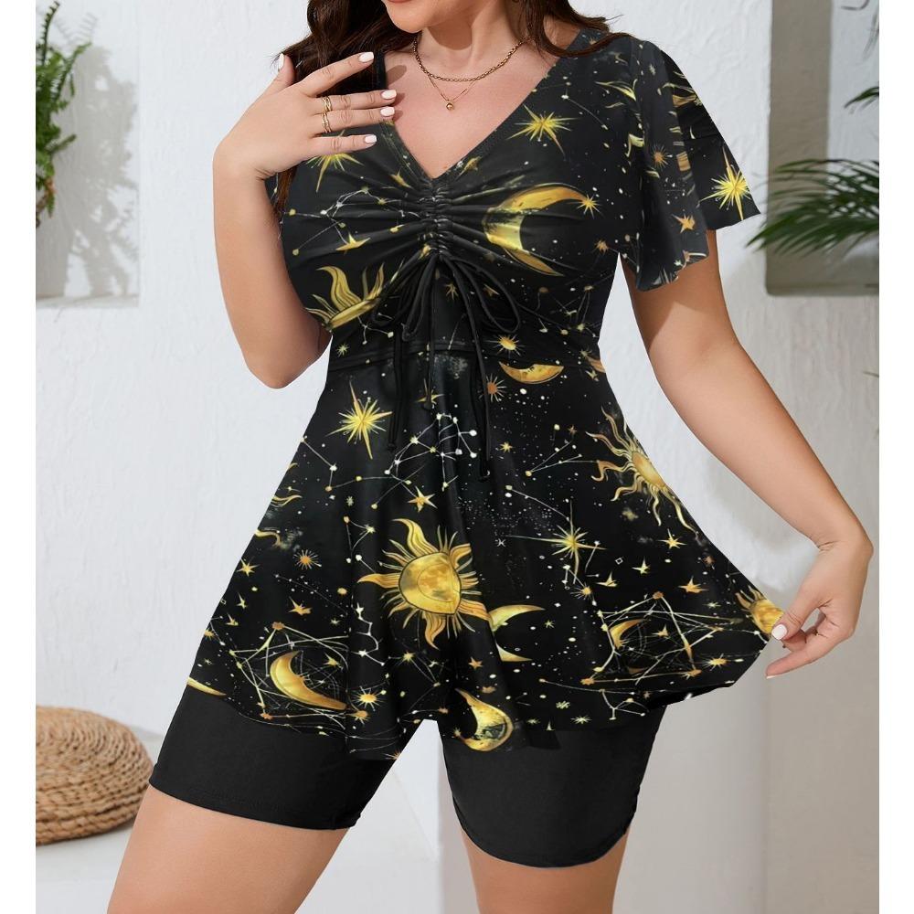 

Женские брюки танкини Plus, женский раздельный купальник 3XL