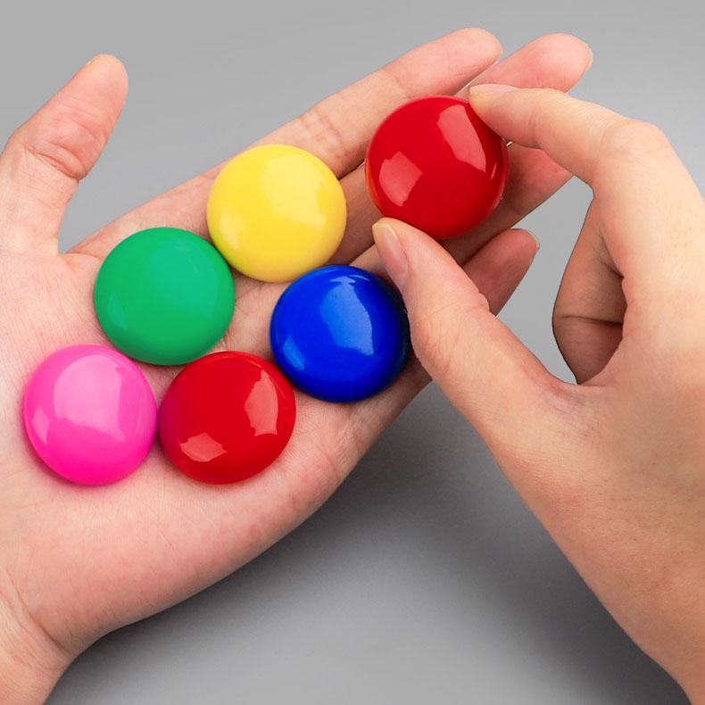 Bunte runde Magnete Starke magnetische Pinnnadeln für Whiteboard Tafel Kühlschrank, Robuste Kühlschrankmagnete Büro Klassenzimmerbedarf