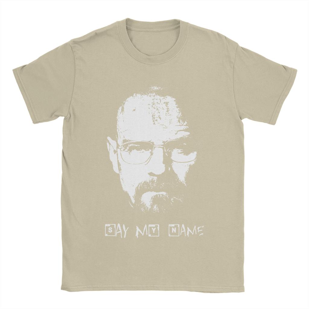 Pánské tričko Řekni mé jméno Breaking Bad Walter White Čistá bavlna Topy Vintage Krátký rukáv Kulatý výstřih Tričko Letní trička