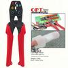 Labor-Saving Ratchet Crimping Pliers with Bare Terminal Nipple Cap, Model KA5-6