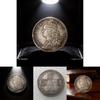 Antique Brass Coin Replica With Silver Plating For Vintage Collectors And Home Decor