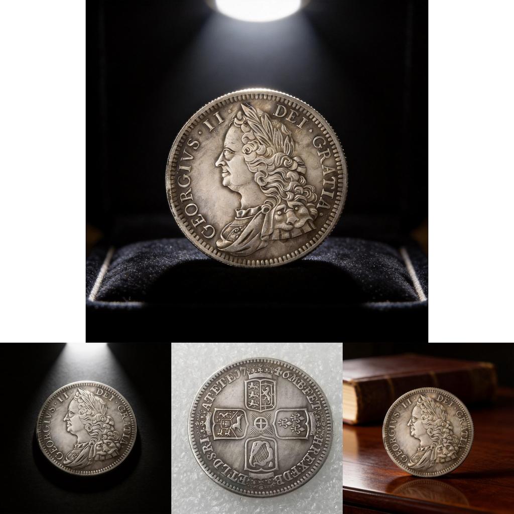 Antique Brass Coin Replica With Silver Plating For Vintage Collectors And Home Decor