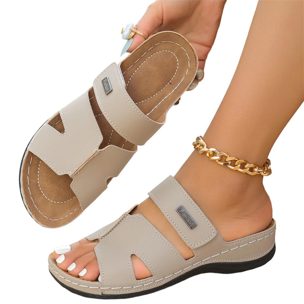 Women's Fashionable Casual Plus-Size Slide Sandals