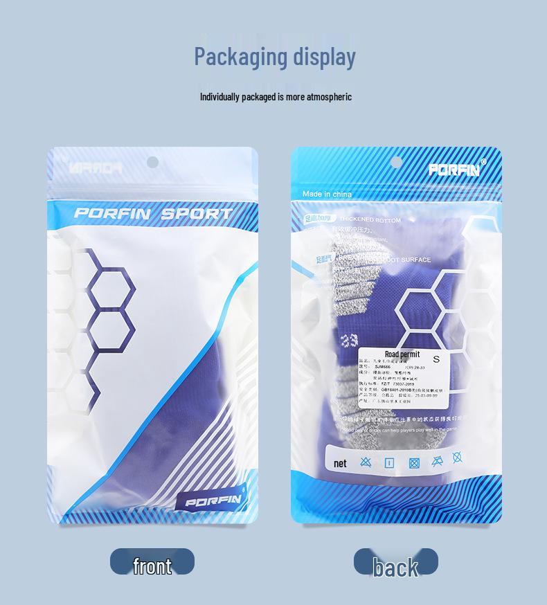 Professional Long Football Socks with Pocketed Shin Guards - Non-slip, Towel Bottom for Kids & Adults