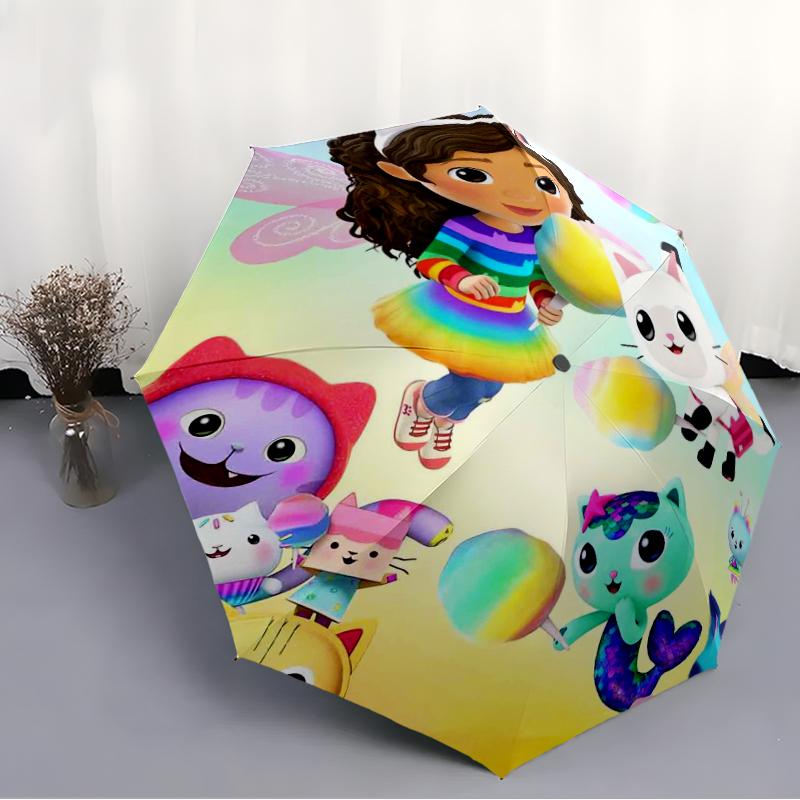 DollHouse Fashionable Automatic Opening/Closing Folding Umbrella. Portable and Foldable, Ideal for Gift, Travel, and Daily Use.