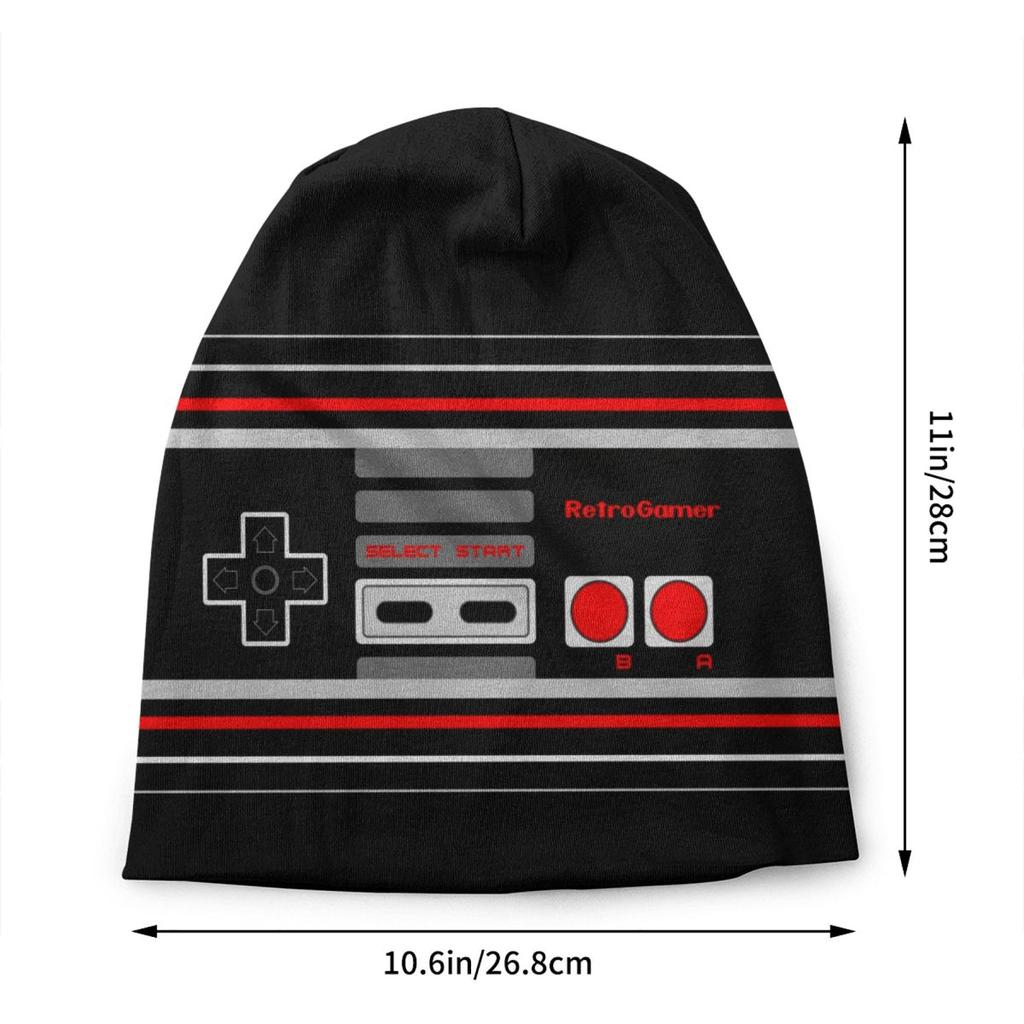 Custom Retro Video Game Controller Beanie Cap Unisex Winter Warm Bonnet Femme Knit Hats Street Gamer Gift Skullies Beanies Hat