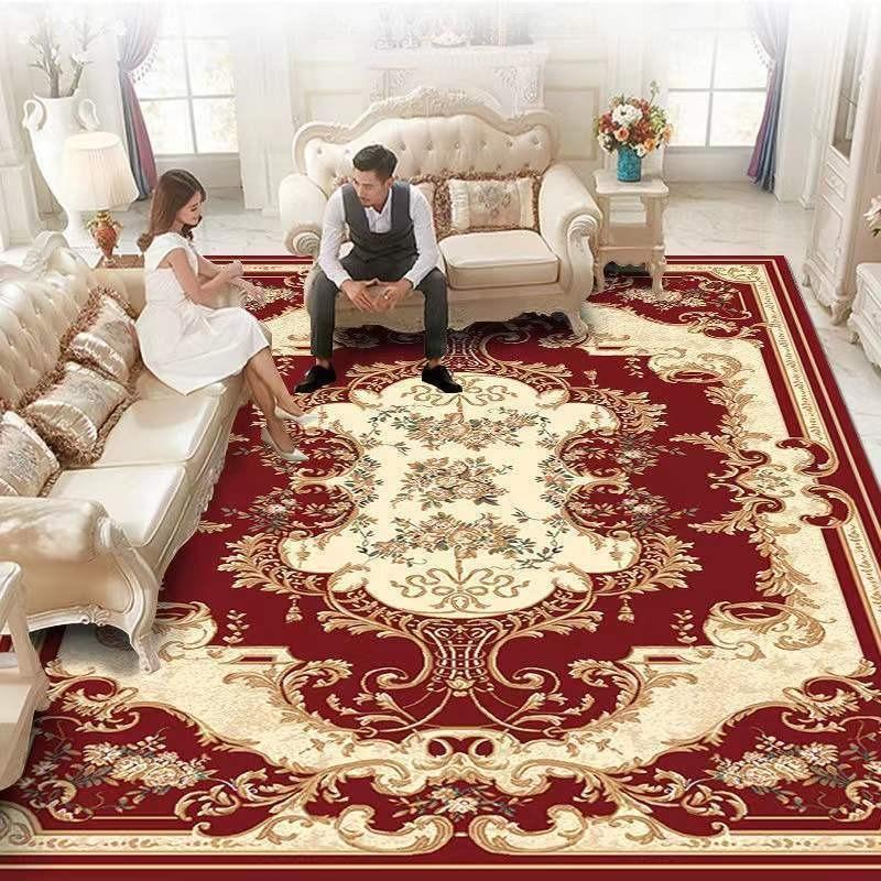 European Style Living Room Carpet, Sofa, Coffee Table Carpet, Large Area Bedroom Bedside Carpet