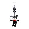 BBSKY Black & White Baby Stroller Mobile: Rabbit, Bee, Bird & Dog Plush Hanging Ornaments 