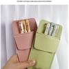 Durable Leather Large Capacity Medical Pen Holder - Leakproof, White Coat Pencil Case