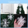 Small Plastic Three-dimensional Christmas Snowflake Decorations For Festive Displays