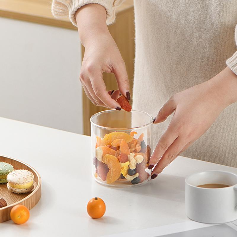Kitchen Household Cereals Moisture-Proof Sealed Jar Transparent Plastic Ellipse Spice Jar Food Grade Storage Jar Box
