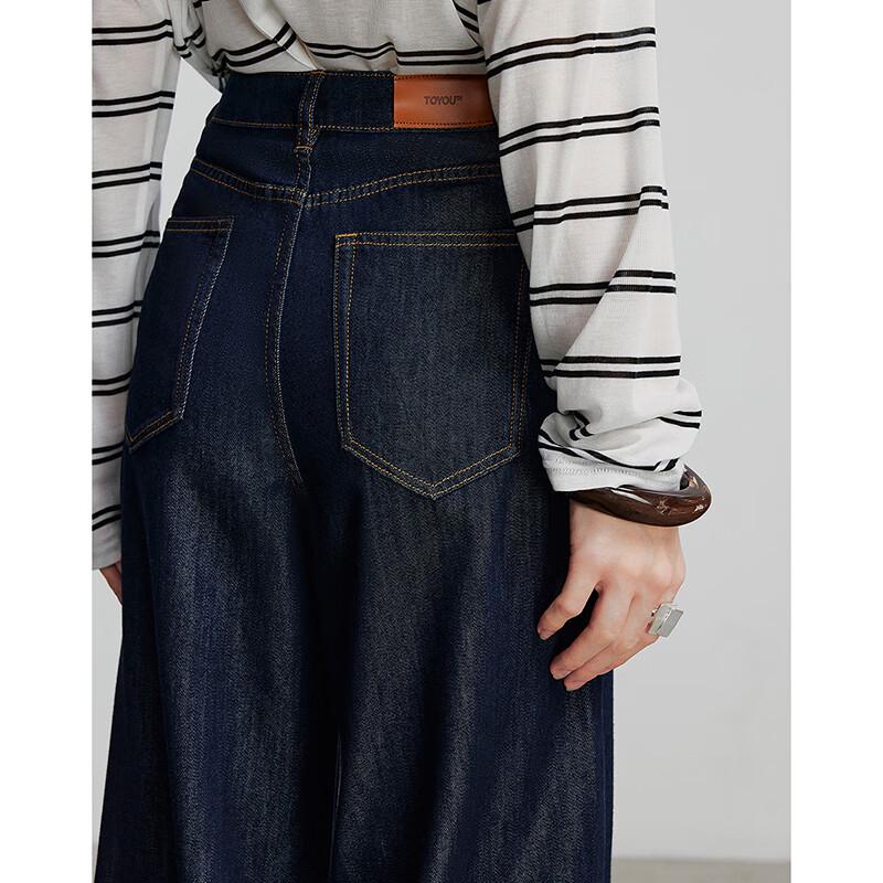 Chuyu 2025 Summer Acetate Lyocell Wide-Leg Jeans