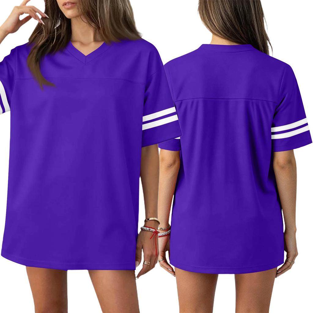 Plain Blank Football Jerseys For Women Unisex Athletic T-Shirts Practice Sports Uniforms Outfits
