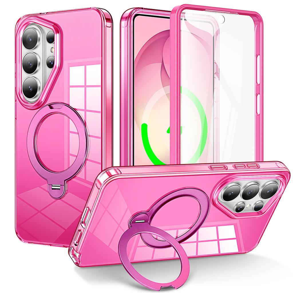 Applicable to Samsung S26Ultra jelly magnetic bracket mobile phone case C S26Plus anti-drop S26 protective case