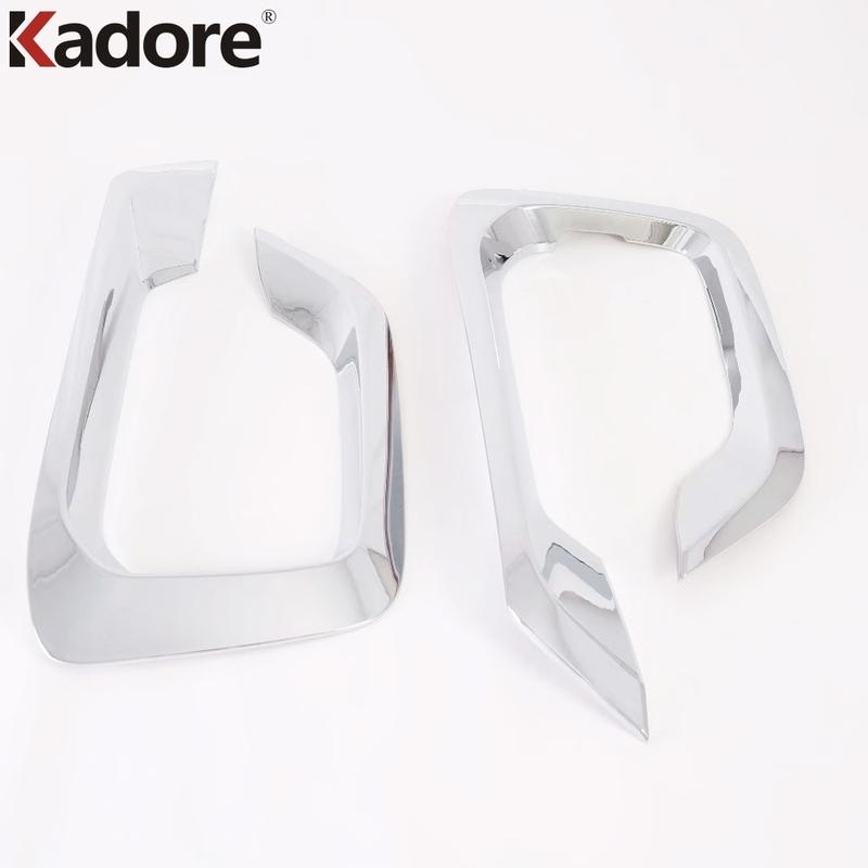 For Hyundai Grand Starex H-1 i800 2018- Carbon Fiber Car Front Fog Light Lamp Cover Trim Foglight Bezel Trims Accessories