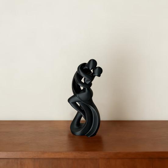 3D-gedruckte tanzende Figur, die sich umarmt, Minimalistische abstrakte Tänzer-Statue Skulptur, Tanzendes Paar Dekoration für Zuhause, Büro, Wohnzimmer