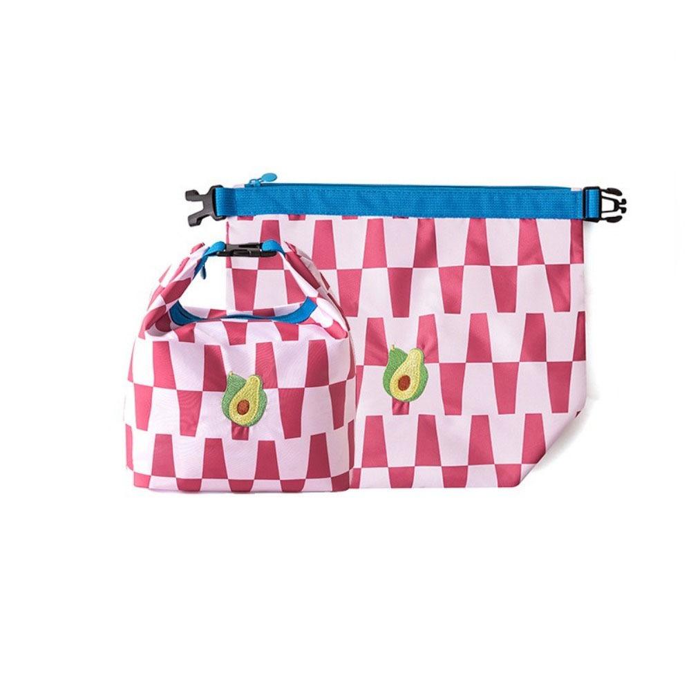 Foldable Food Box Bag Large Capacity Picnic Bag Cartoon Lunch Bag  Vegetable Storage Style4