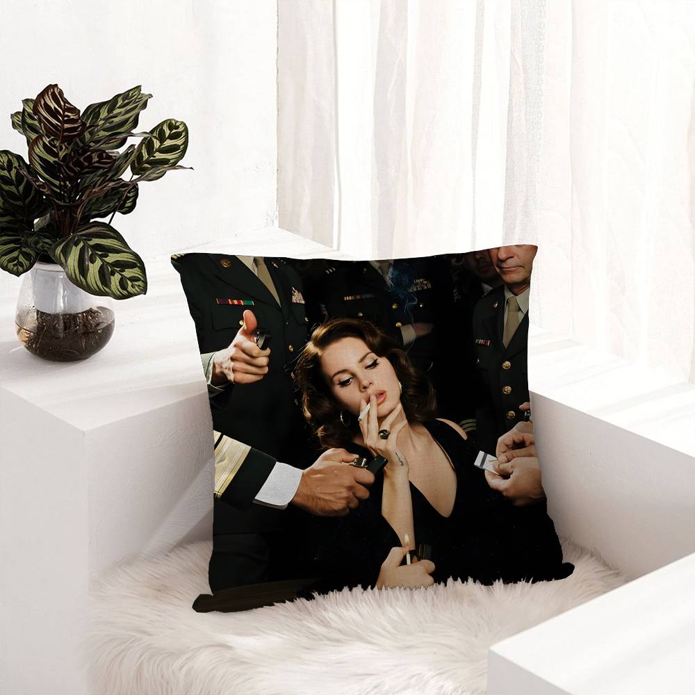 Pop Singer Lana Del Rey Cushion Cover Pillowcase Upholstery Sofa Throw Pillow Home Decor Pillowcas