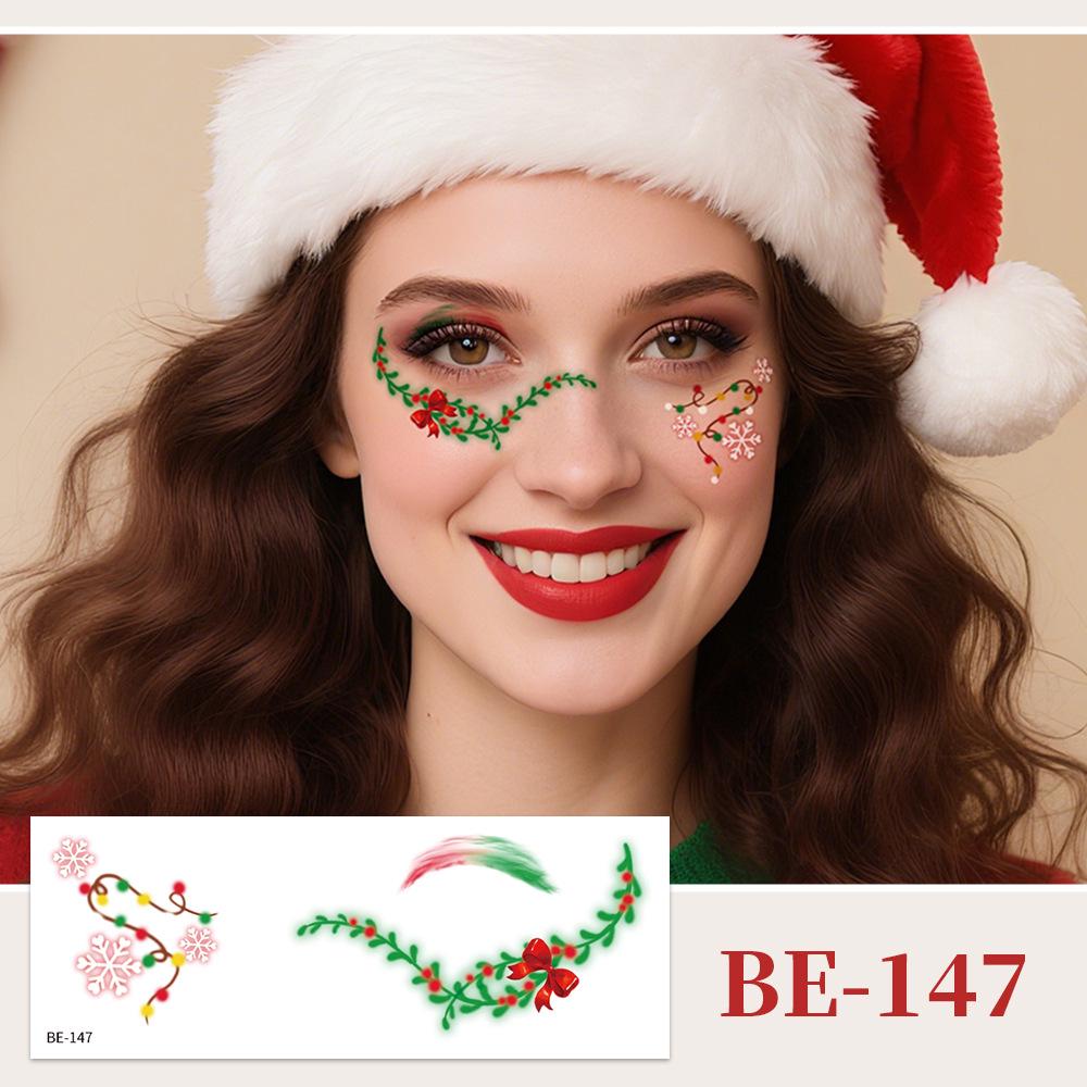 Ricalon Christmas Face Stickers for Kids – Snowflake & Freckle Tattoos