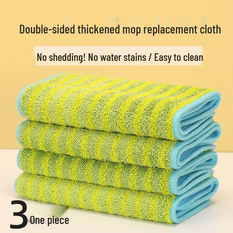 Double-Sided Thickened Mop Cloth Replacement for Flat Mop