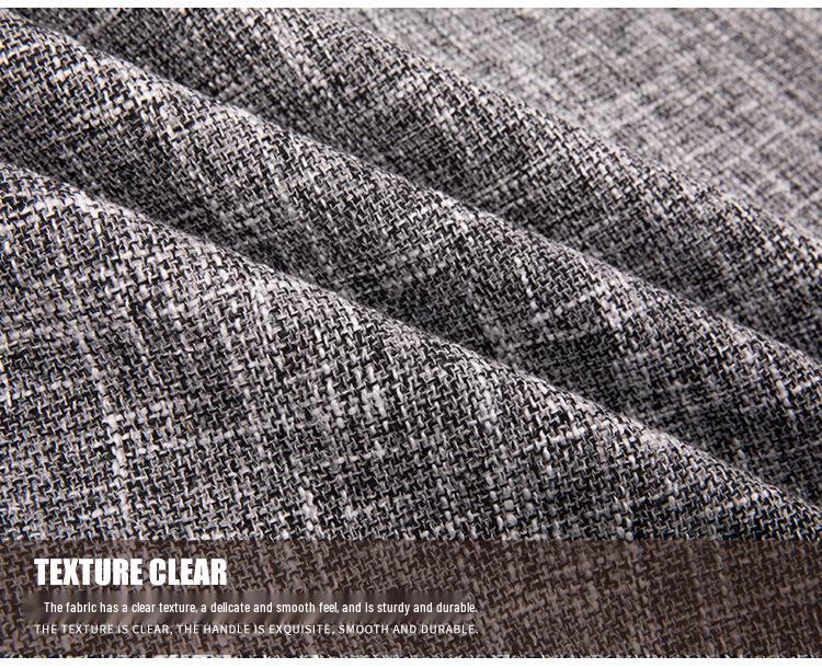 Polyester Cotton Yarn-Dyed Solid Color Linen-Like Fabric Sofa Towel & Tablecloth