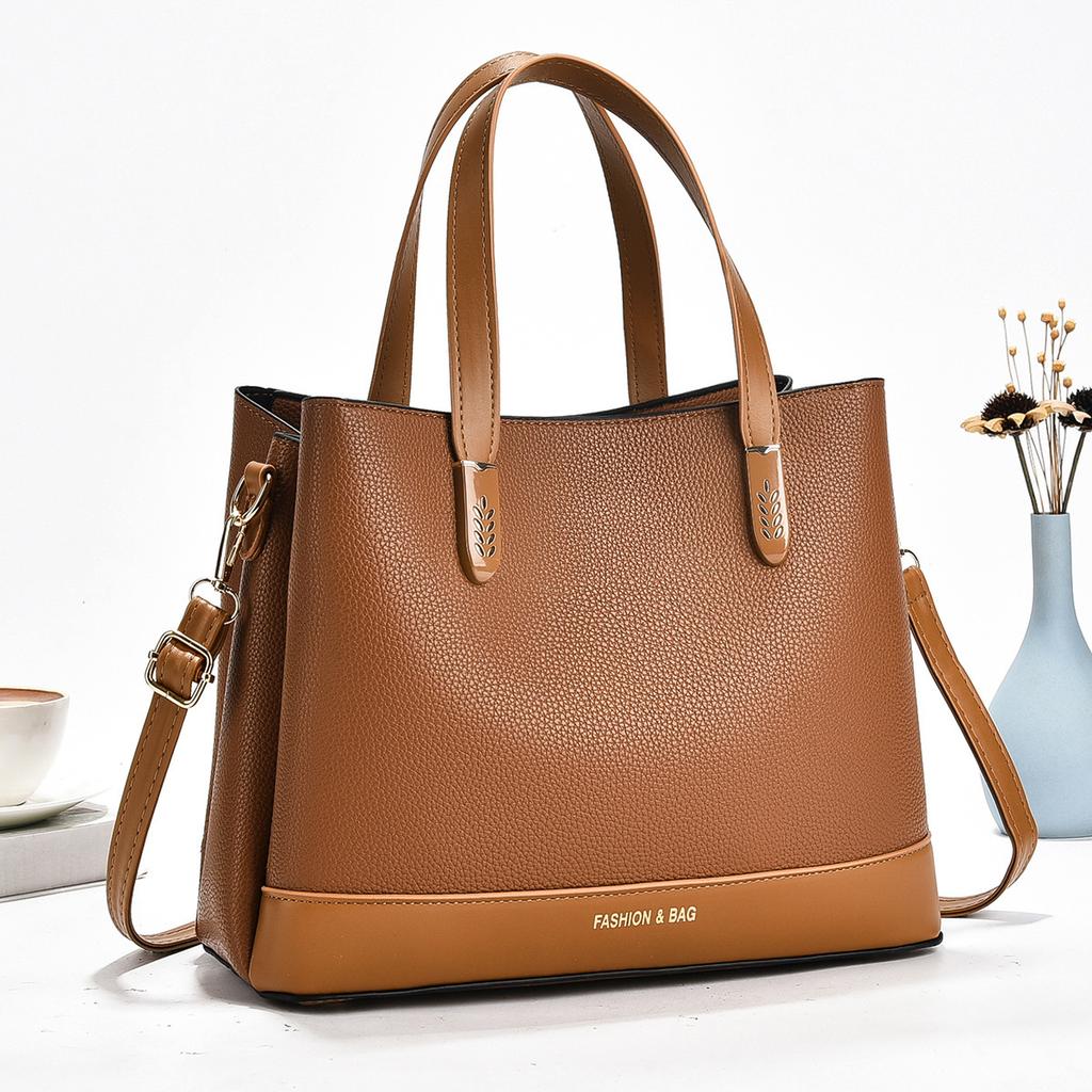 Fashionable Women's Shoulder Bag Hot Sale of The Season New Style Versatile Handbag PU Leather Large Capacity Female Tote Sac