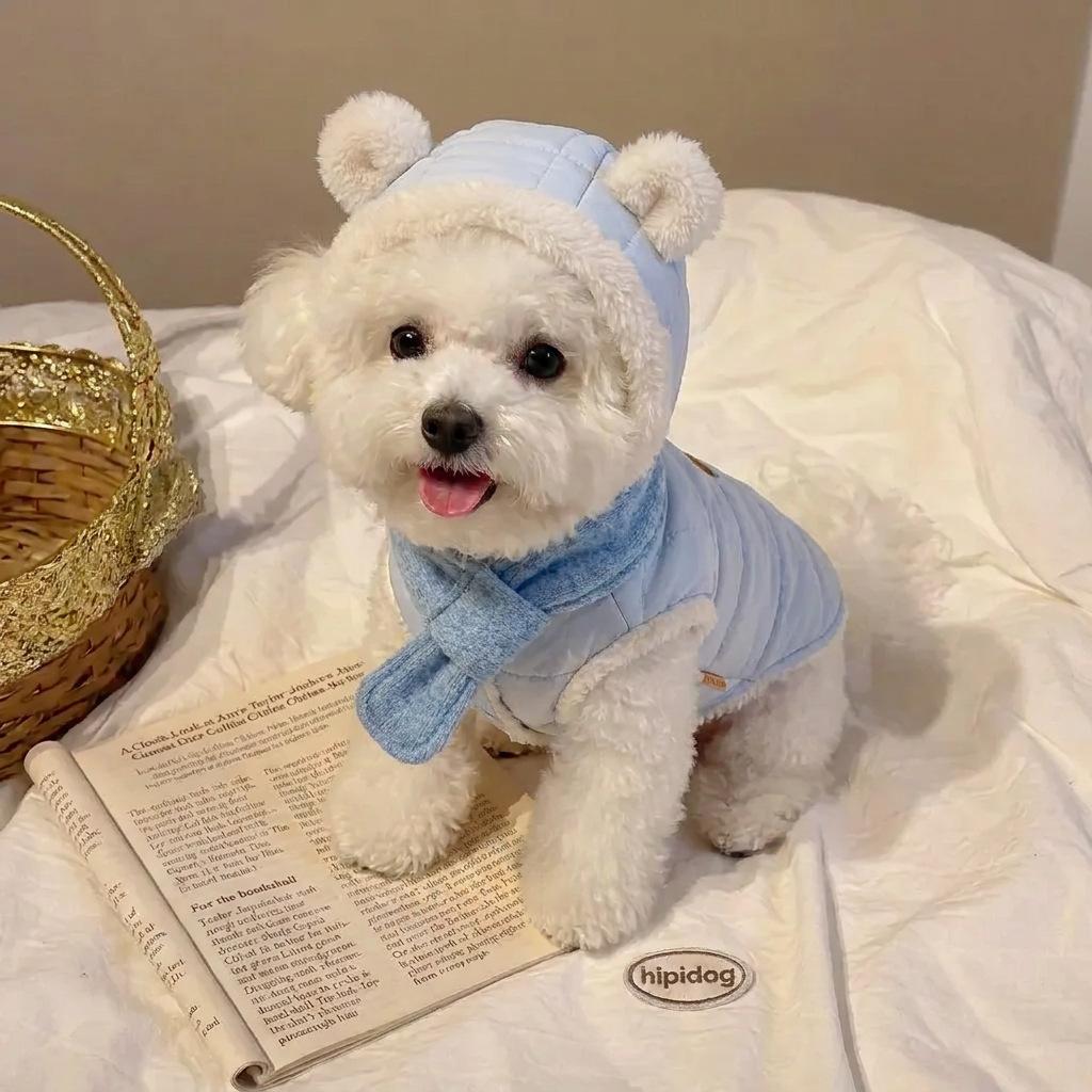 Winter and Autumn Pet Clothing - Small Dog Fuzzy Jacket with Padding - Dog Clothes