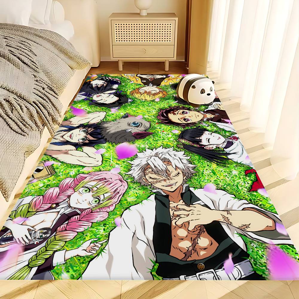 Anime D-DemonS Slayer Bathroom Mat Kids Room Bedroom Decoration Balcony Anti-Slip Doormat Living Room Welcome Rug