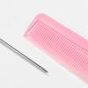 1pc peigne à queue pointue en plastique peigne à aiguilles en acier peigne à dents denses peigne de salon de coiffure