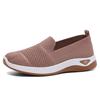 2025 Breathable Wedge Heel Loafers Women Spring Summer Slip On Knitted Sports Shoes Woman Anti Slip Soft Sole Walking Shoes Lady