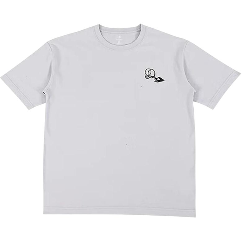 Converse T Shirts Men s Gray Crew Neck Moderate MCJ641-GFL M